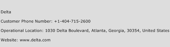 Delta Customer Service Number | Toll Free Phone Number of Delta