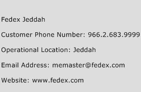 Fedex Jeddah Customer Service Number | Toll Free Phone Number of Fedex Jeddah