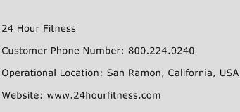 24 Hour Fitness Phone Number Customer Service