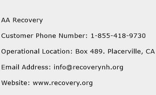 AA Recovery Phone Number Customer Service