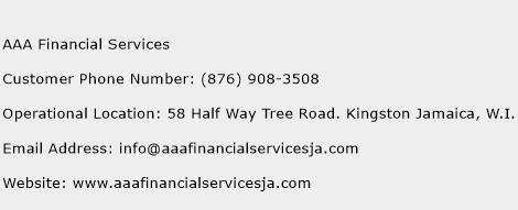 AAA Financial Services Phone Number Customer Service