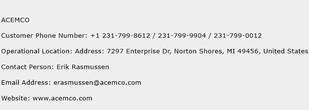 ACEMCO Phone Number Customer Service