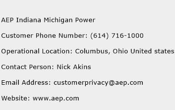 AEP Indiana Michigan Power Phone Number Customer Service