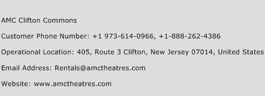 AMC Clifton Commons Phone Number Customer Service
