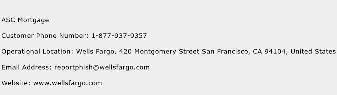 ASC Mortgage Phone Number Customer Service