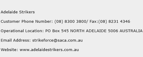 Adelaide Strikers Phone Number Customer Service