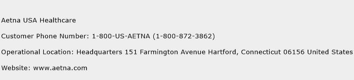 Aetna USA Healthcare Phone Number Customer Service