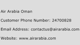 Air Arabia Oman Phone Number Customer Service