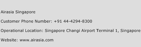 Airasia Singapore Phone Number Customer Service