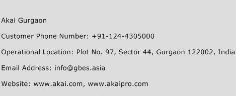 Akai Gurgaon Phone Number Customer Service