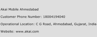 Akai Mobile Ahmedabad Phone Number Customer Service