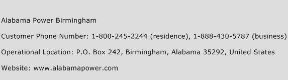 Alabama Power Birmingham Phone Number Customer Service