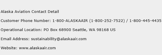 Alaska Aviation Contact Detail Phone Number Customer Service
