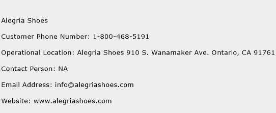 Alegria Shoes Phone Number Customer Service