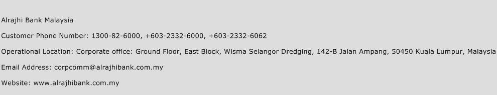 Alrajhi Bank Malaysia Phone Number Customer Service