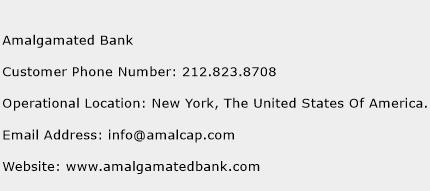 Amalgamated Bank Phone Number Customer Service