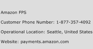 Amazon FPS Phone Number Customer Service