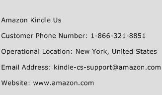 phone number for amazon kindle