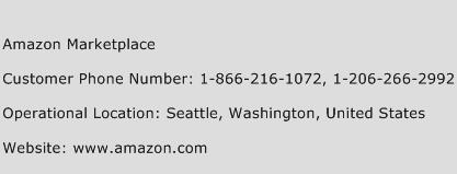 Amazon Marketplace Phone Number Customer Service