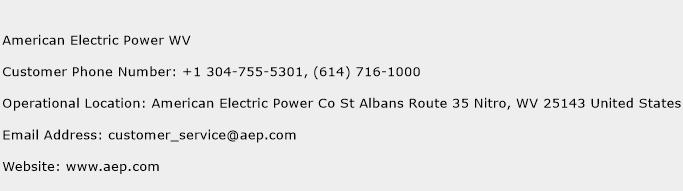 American Electric Power WV Phone Number Customer Service