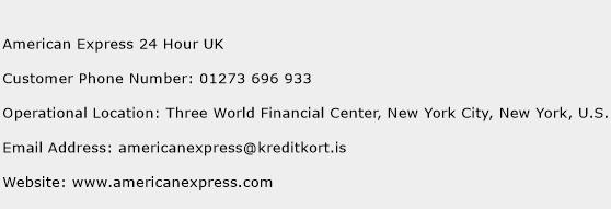 American Express 24 Hour UK Phone Number Customer Service