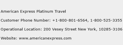 amex platinum travel service phone number