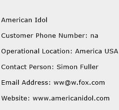 American Idol Phone Number Customer Service