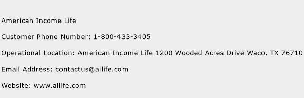 American Income Life Phone Number Customer Service
