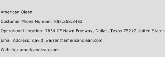 American Olean Phone Number Customer Service