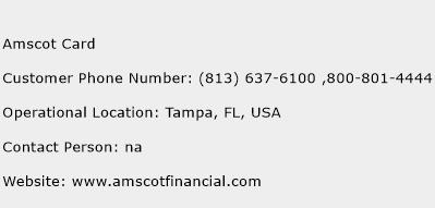 Amscot Card Phone Number Customer Service