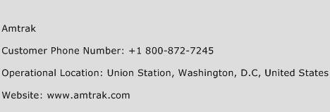 Amtrak Phone Number Customer Service
