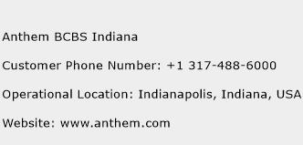 Anthem BCBS Indiana Phone Number Customer Service