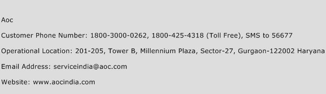 Aoc Phone Number Customer Service