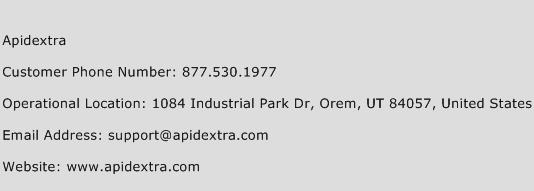 Apidextra Phone Number Customer Service