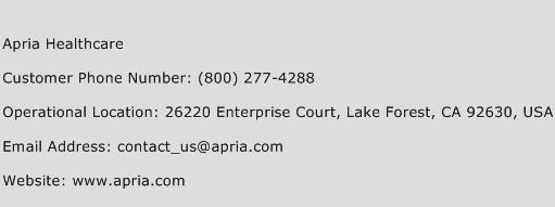 Apria Healthcare Phone Number Customer Service