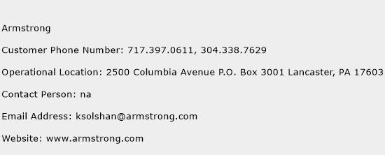 Armstrong Phone Number Customer Service