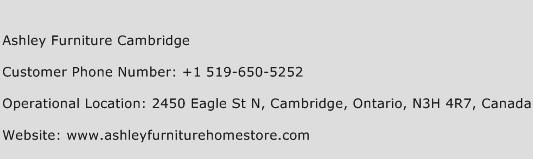 Ashley Furniture Cambridge Phone Number Customer Service