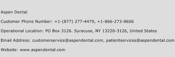 Aspen Dental Phone Number Customer Service