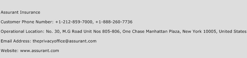Assurant Insurance Phone Number Customer Service