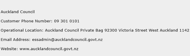 Auckland Council Phone Number Customer Service
