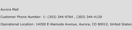 Aurora Mall Phone Number Customer Service