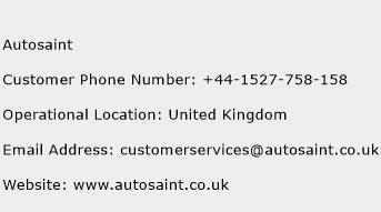 Autosaint Phone Number Customer Service