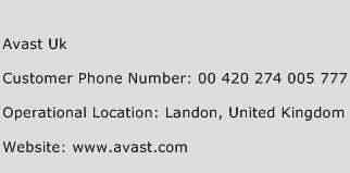 Avast Uk Phone Number Customer Service