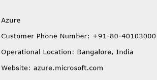 Azure Phone Number Customer Service