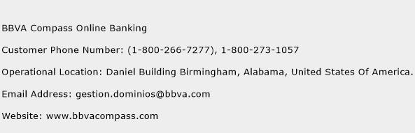 BBVA Compass Online Banking Phone Number Customer Service