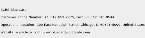 BCBS Blue Card Phone Number Customer Service