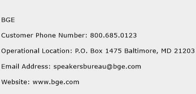 BGE Number | BGE Customer Service Phone Number | BGE Contact Number | BGE Toll Free Number | BGE ...