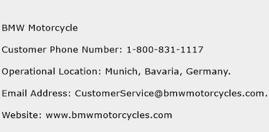 BMW Motorcycle Phone Number Customer Service