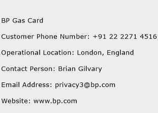 BP Gas Card Phone Number Customer Service