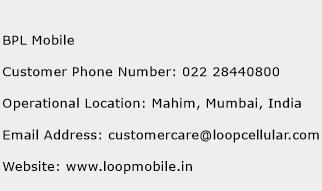 BPL Mobile Phone Number Customer Service